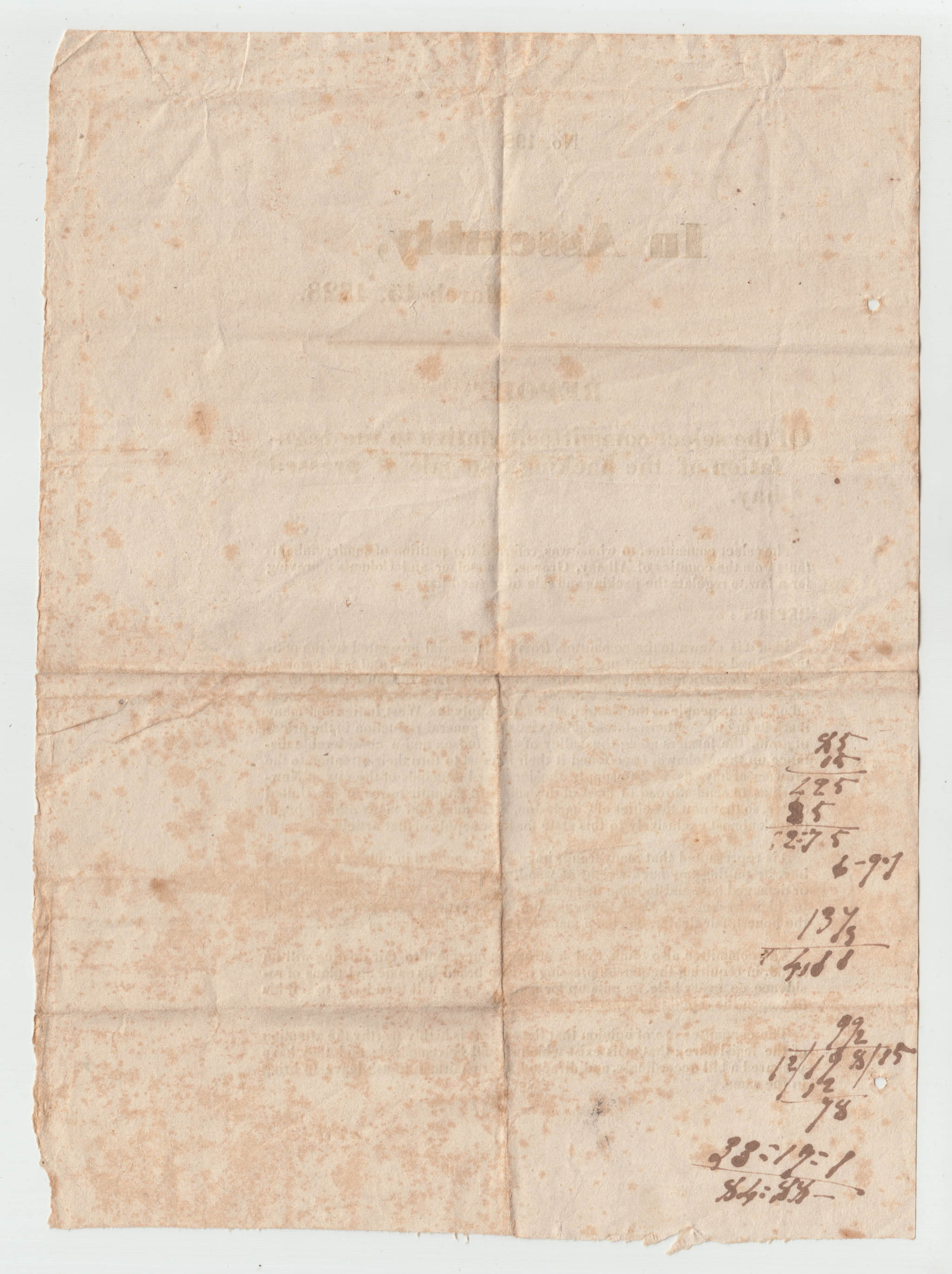 HBC004, 1828-03-15 Report, on Regulation of Pressed Hay